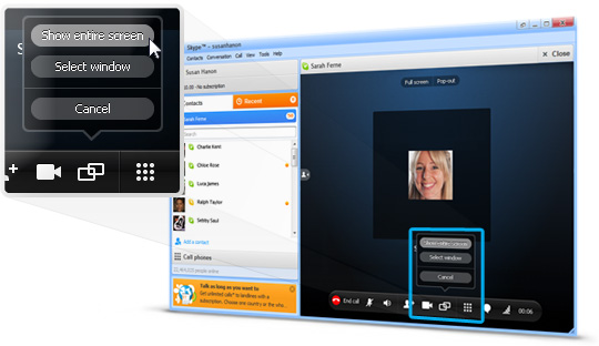 如何使用skype界面共享功能 如何使用skype界面共享功能